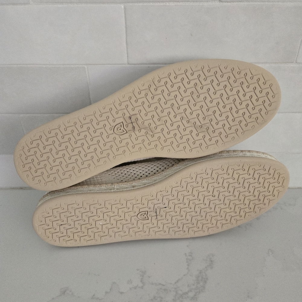 NWOT Rothy's The Espadrille Mary Jane in Jasmine Cream Ivory Flat Size 13 - Picture 6 of 10